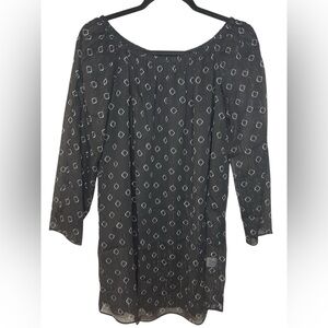 Anthropologie THREE EIGHTY TWO Women’s off the shoulder black dress size L